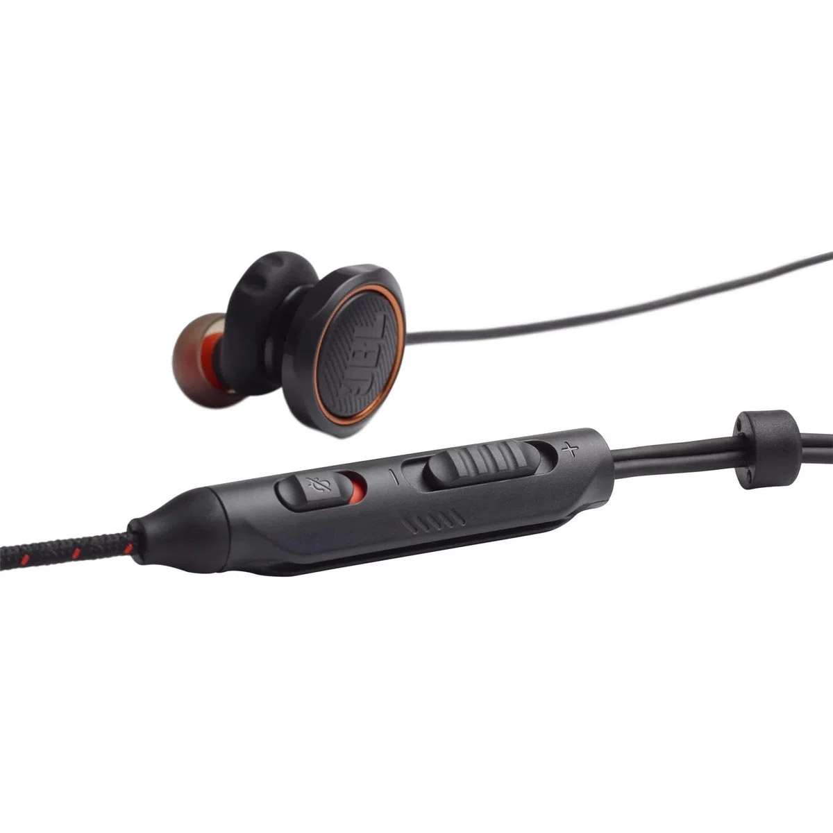 JBL Quantum 50 Auricolari Gaming In-Ear con Cavo, Headset Cuffie da gioco con Microfono su Cavo, compatibilità Multipiattaforma PC e Console, Nero
