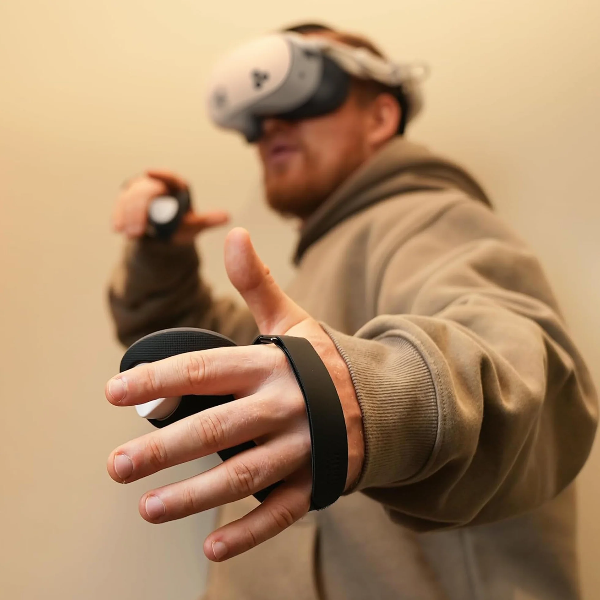 KIWI design Comfort Controller Manopole compatibili con Meta Quest 3S/Quest 3 accessori, cinghia a mano con apertura della batteria