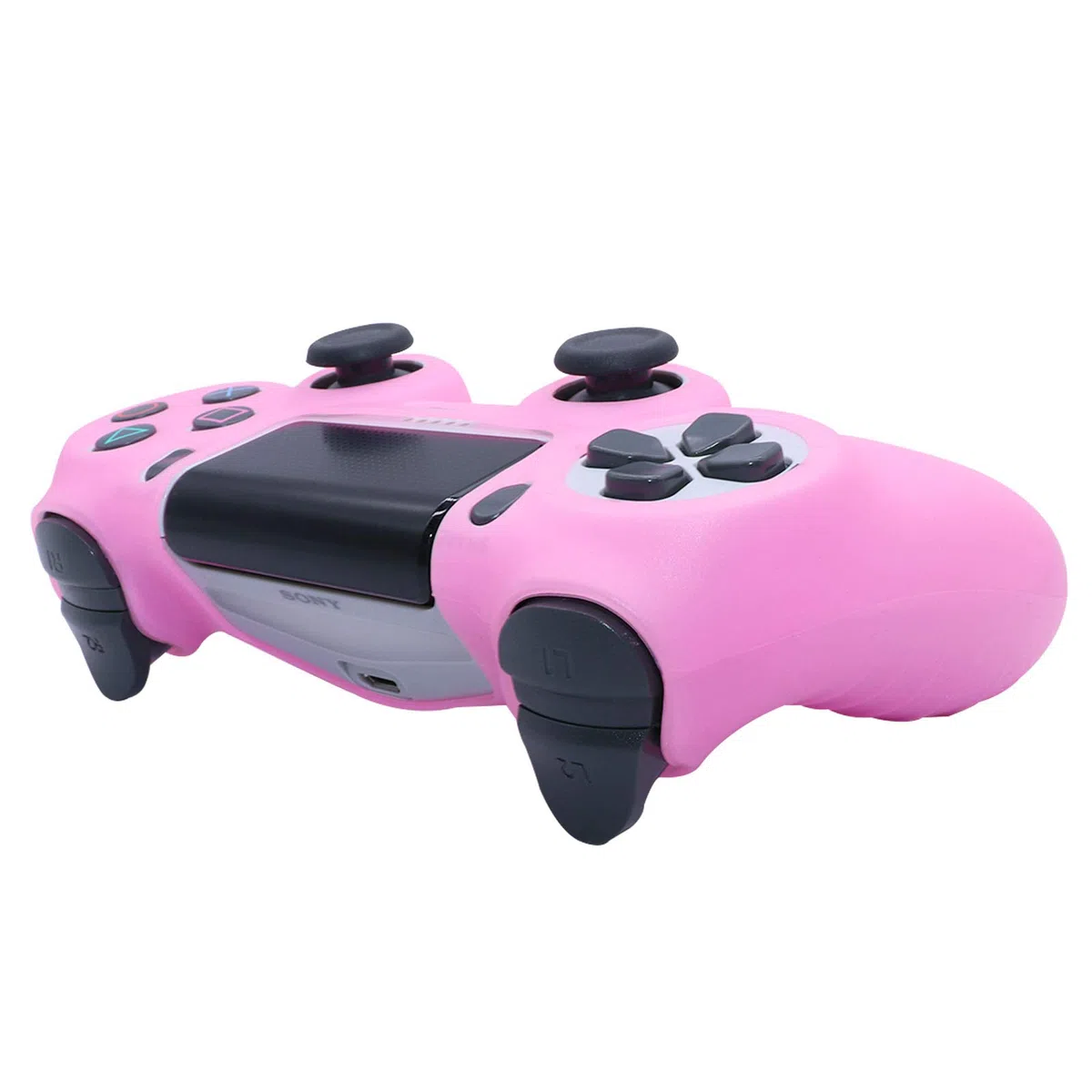 Pink PS4 Controller Skins RALAN, cover per controller in silicone compatibile con PS4 Slim/PS4 Pro (6 impugnature per pollice rosa Pro, impugnatura per cranio x 2) (rosa)