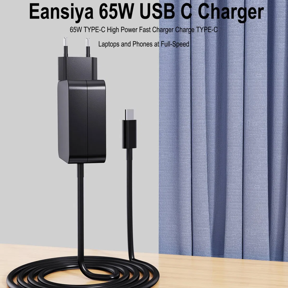 Caricatore USB C 65 W per Nintendo Switch 2, ROG Ally, Steam Deck, tablet, computer portatili, Samsung Galaxy, Pixel, caricatore da muro rapido PD 65 W
