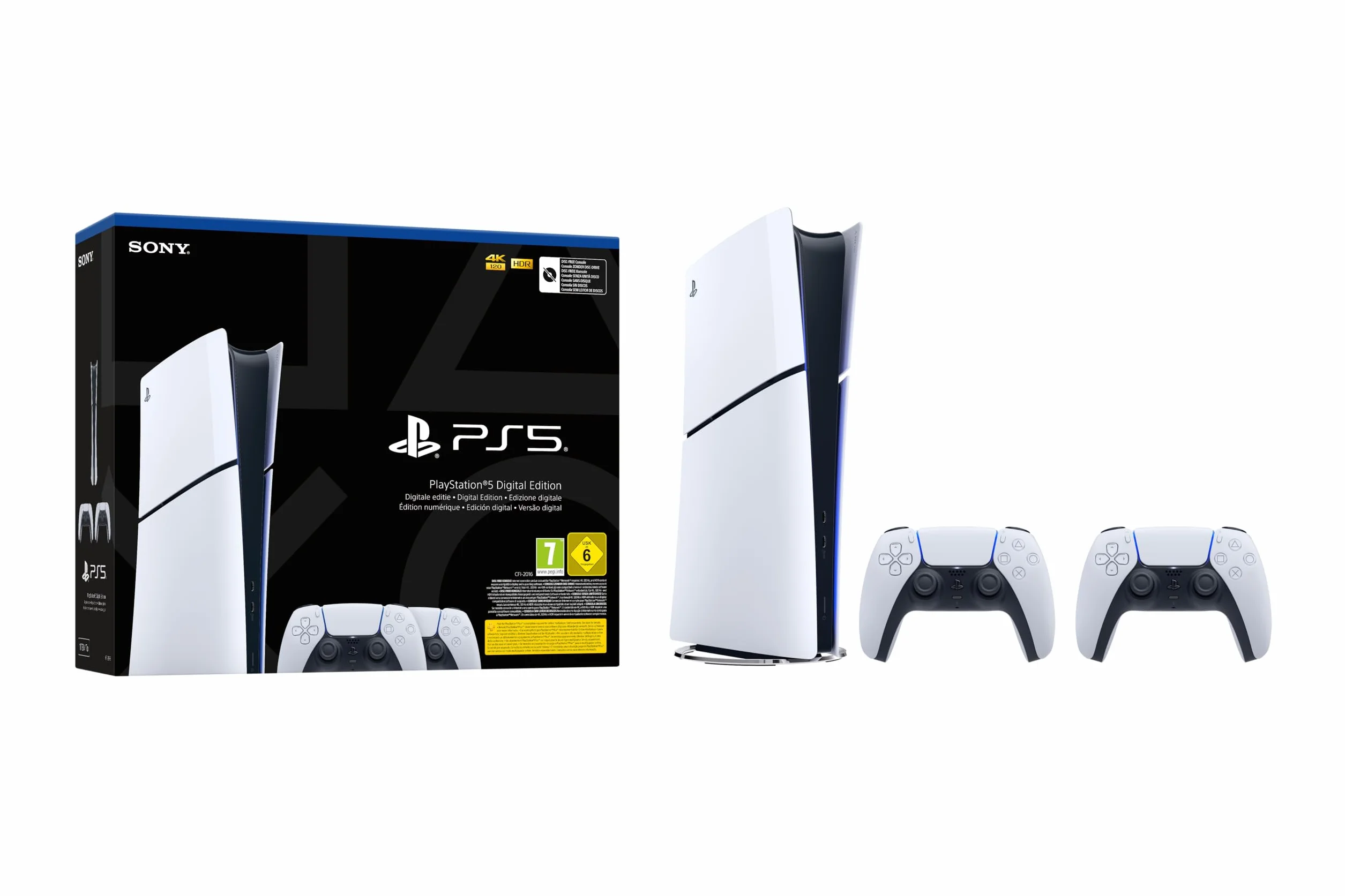 Playstation Pacchetto 5 (edizione digitale) + 2 controller wireless DualSense™