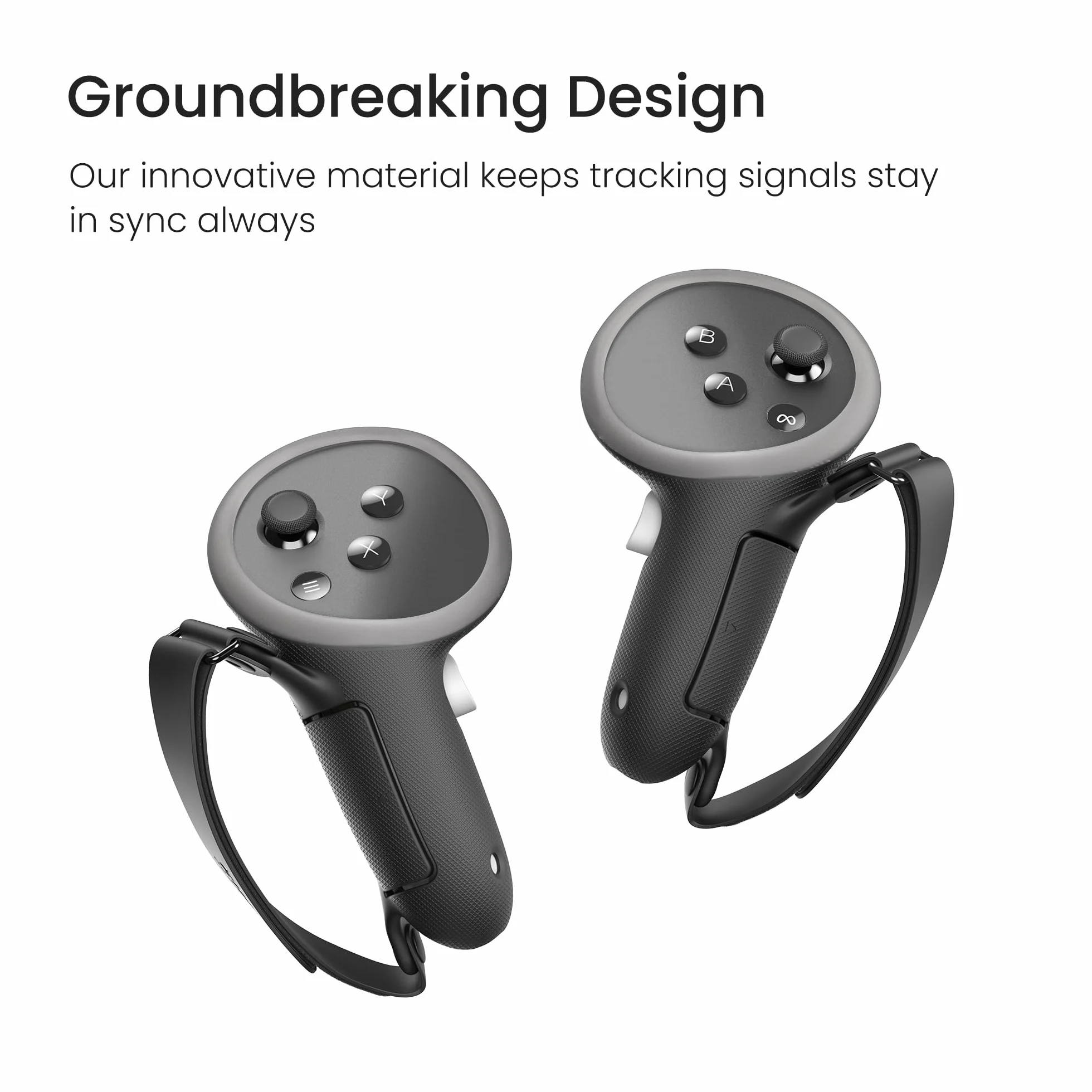 KIWI design Comfort Controller Manopole compatibili con Meta Quest 3S/Quest 3 accessori, cinghia a mano con apertura della batteria
