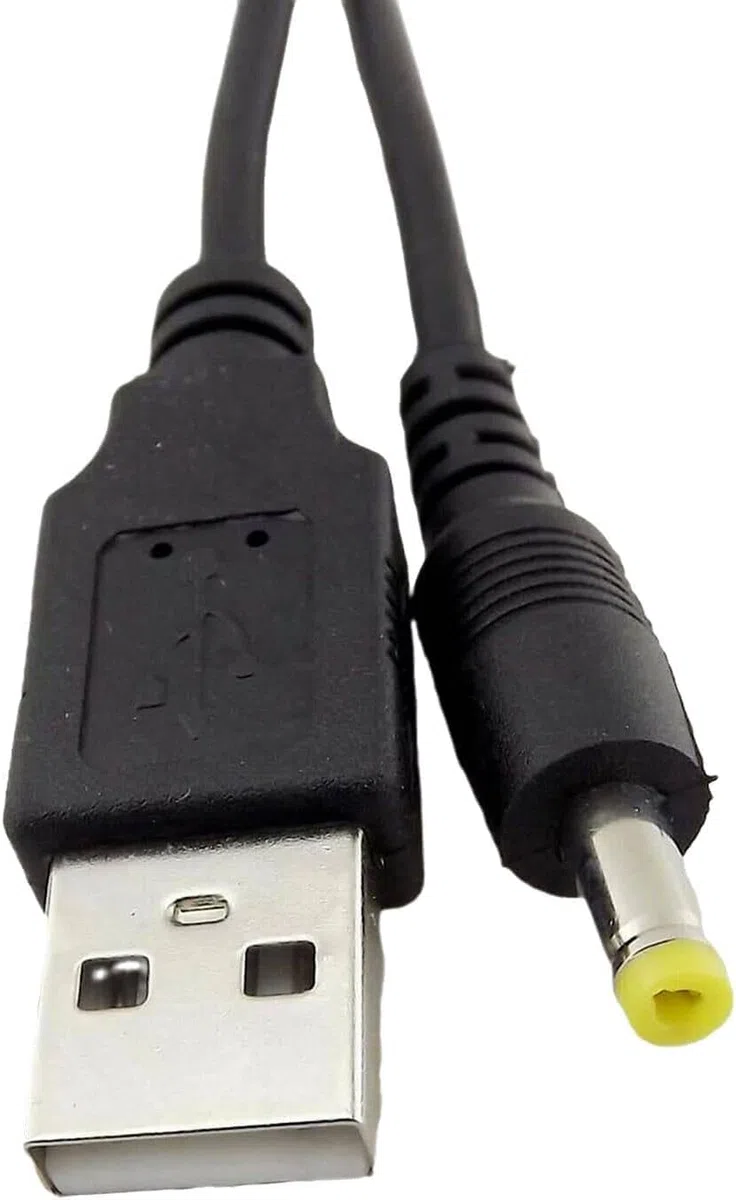 actecom Cavo di ricarica USB per console di gioco Sony PSP 1000, 2000, 3000 - Connettore DC 4.0 x 1.7 mm, 92 cm, nero