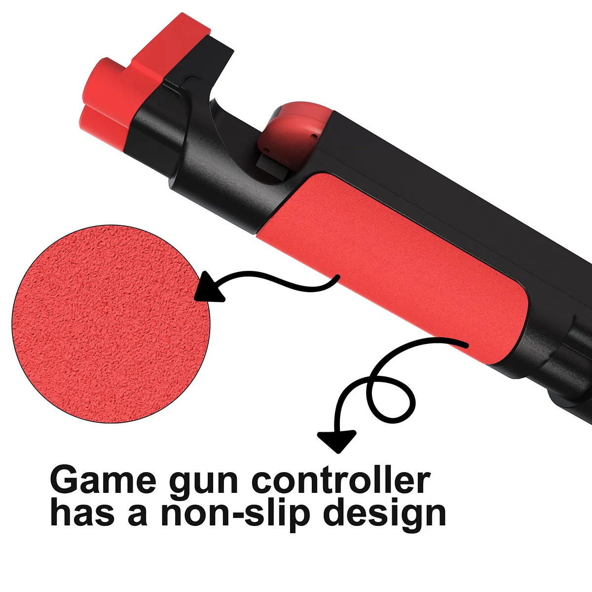 GAMSURFING Controller per pistola da gioco per Nintendo Switch/Switch OLED JoyCons Shooting Games, Sniper Elite 3, Big Buck Hunter, Resident Evil e altri, per Switch Hand Grip Shooting Games