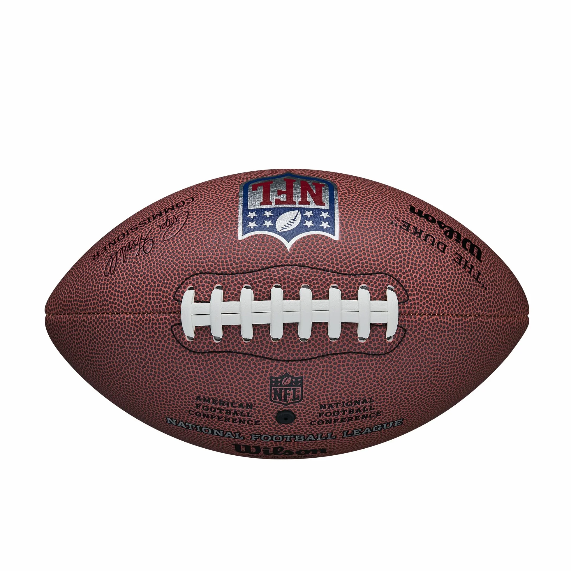 Wilson, Palla da Football Americano NFL Duke Replica, Pelle composita, Dimensioni Ufficiali, Marrone, WTF1825XBBRS
