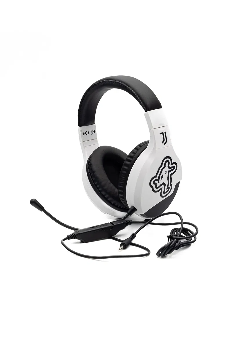Juventus Cuffie da gioco con microfono, cuffie gaming PS4, PS5, XBOX, Nintendo Switch, jack da 3,5 mm, cavo da 1,65m