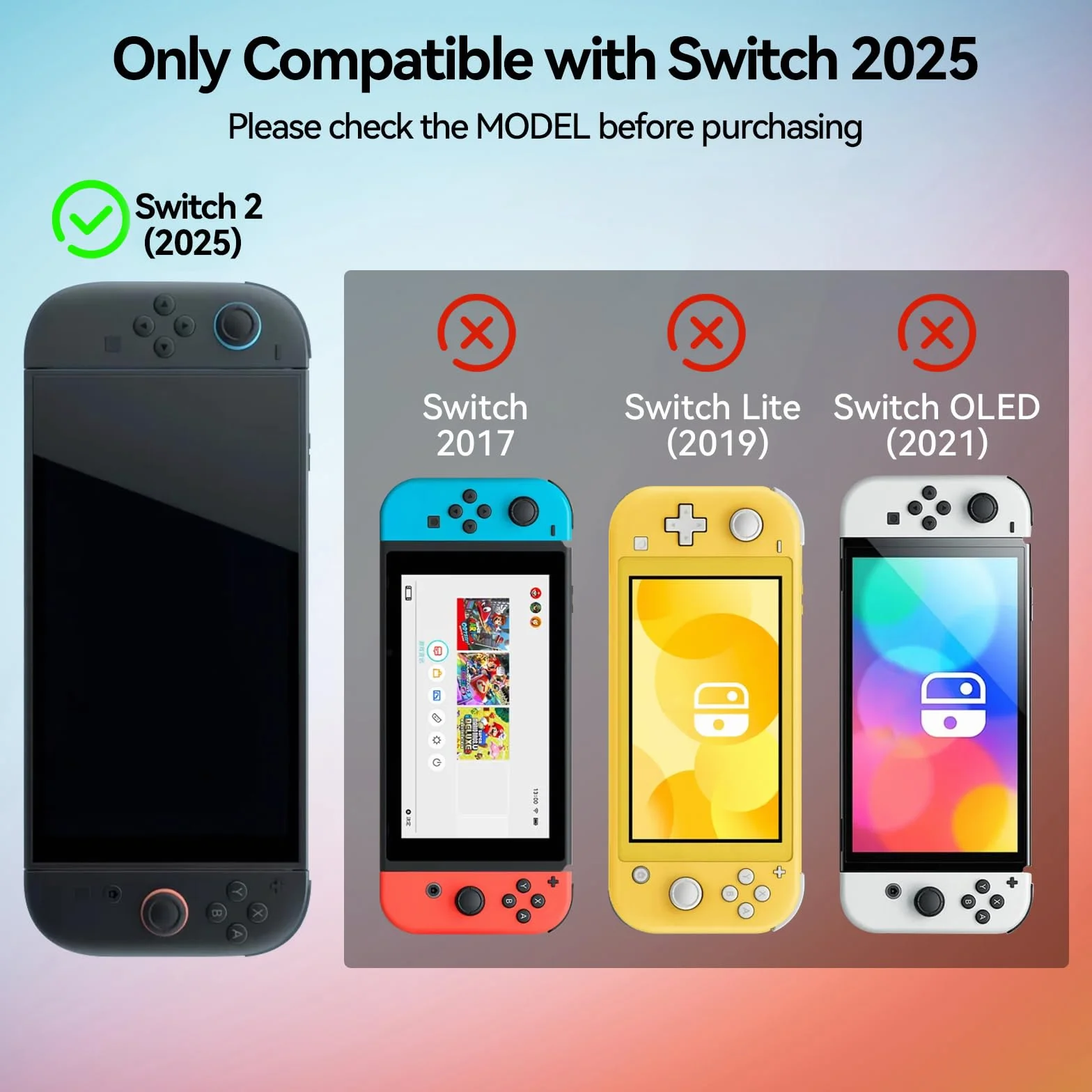 GeekShare Custodia protettiva compatibile con Switch 2, cover rigida in PC sottile agganciabile progettata per console di gioco Switch 2 e controller JC Handle - Matcha Froggy