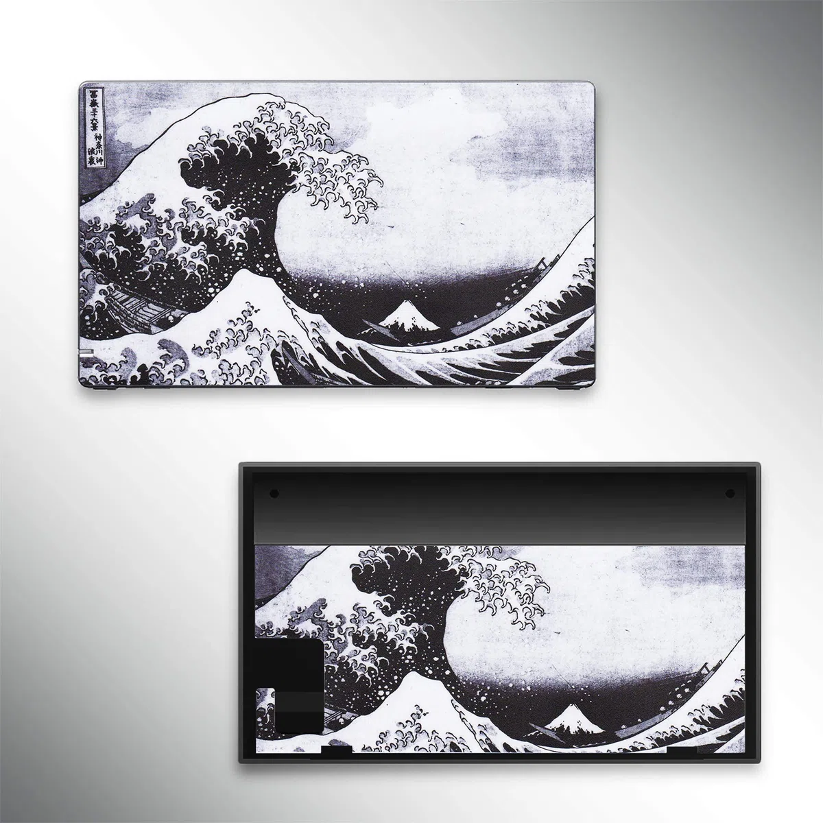 BelugaDesign Wave Switch Skin | Cool Sticker Wrap Vinile Decal | Pittura Giapponese Acqua Oceano Carino | Compatibile con Nintendo Switch (Switch Standard, Grigio)