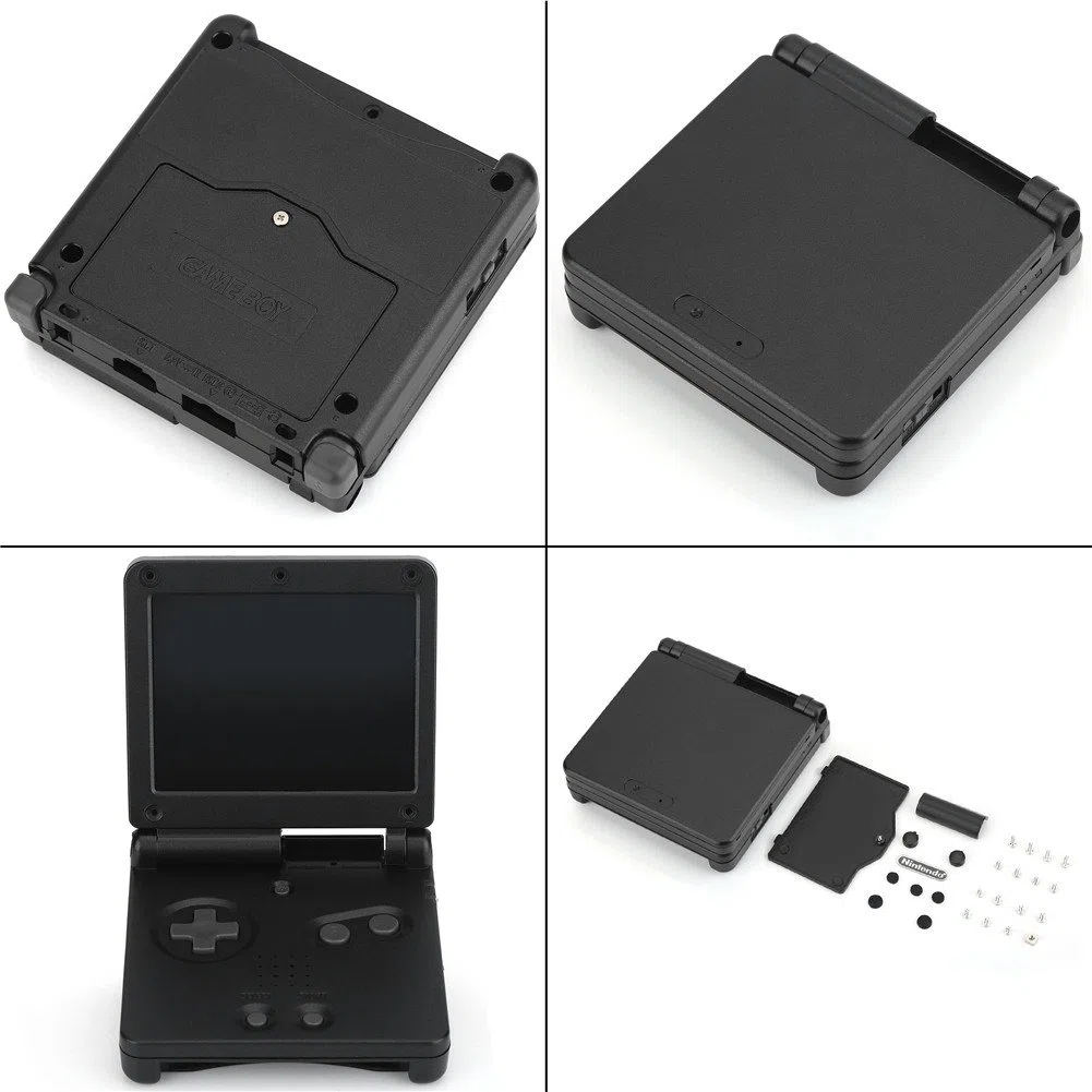Cover protettiva per Gameboy SP, custodia di ricambio per Nintendo Game Boy Advance GBA SP (nero)
