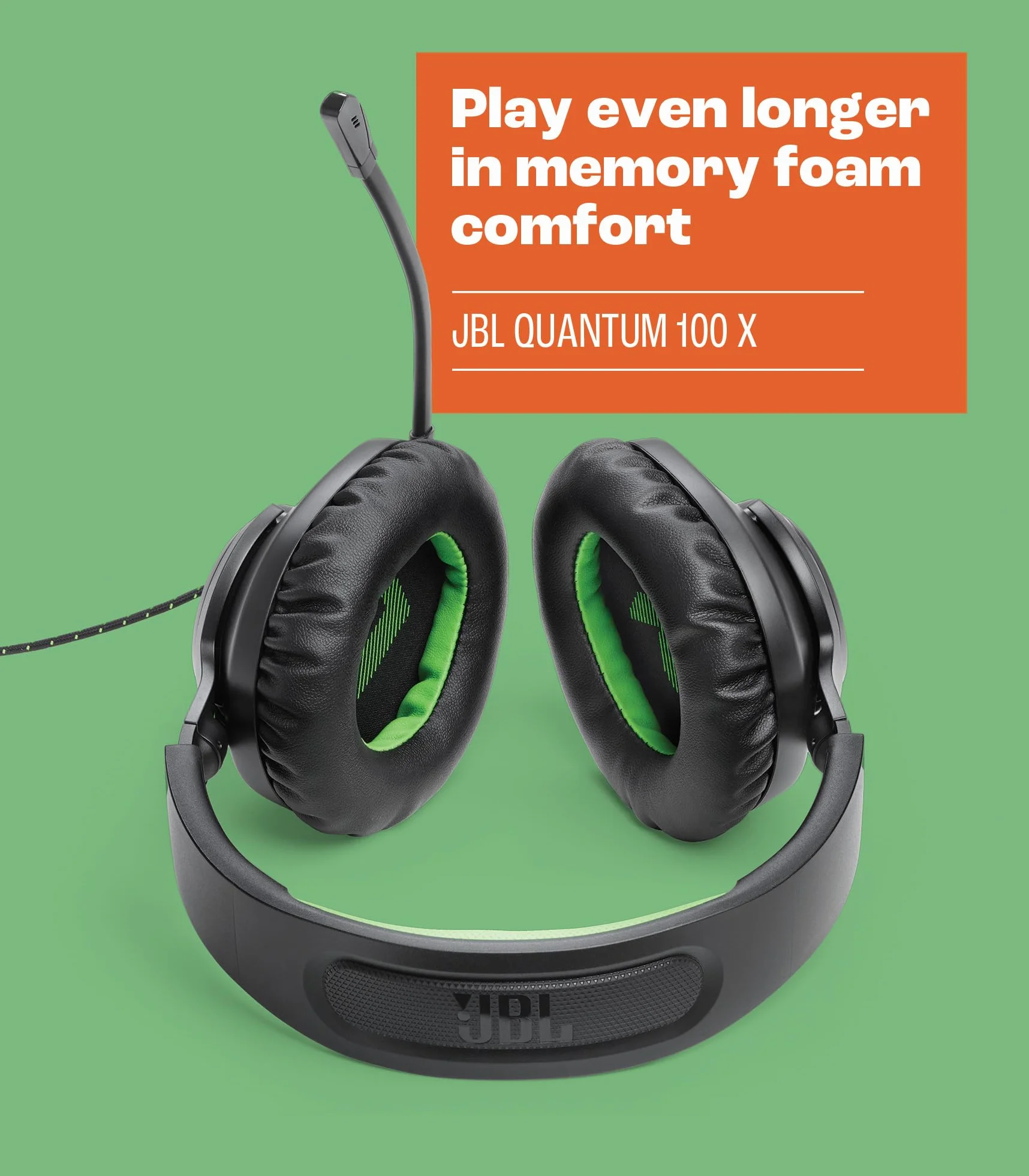 JBL Quantum 100X Console - Cuffie da gioco per Xbox (nero)
