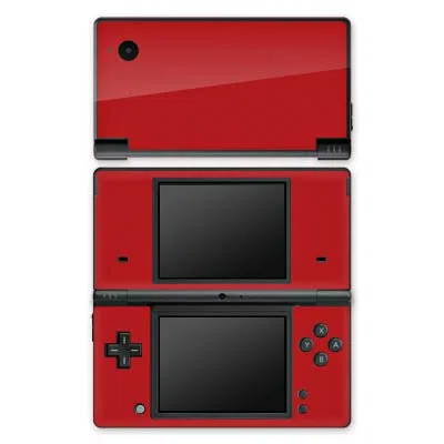 Skin Compatibile con Nintendo DSi Pellicola Adesivi Rosso Monocolore Colore