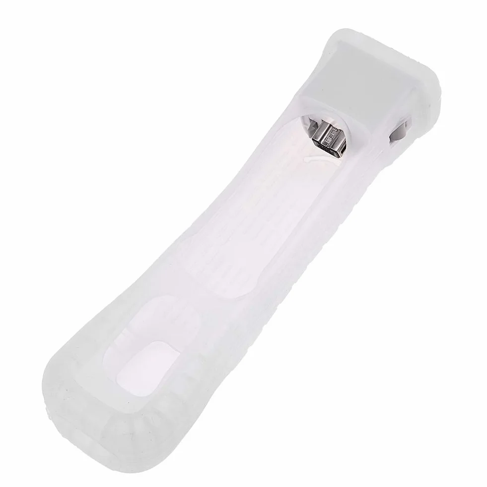 Motion Plus Adattatore sensore MotionPlus + Custodia in Silicone per Telecomando Wii Nintendo, Compatibile con Una varietà di Giochi Wii, Plug And Play(Bianca)