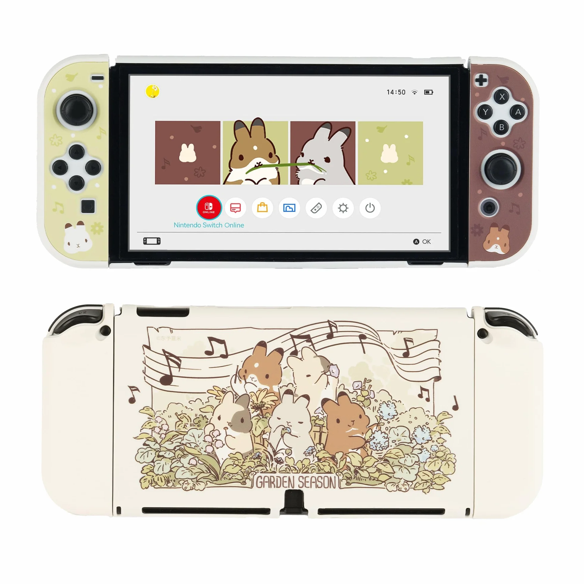GeekShare Cover protettiva compatibile con Switch OLED e - Cover rigida per PC, compatibile con Switch