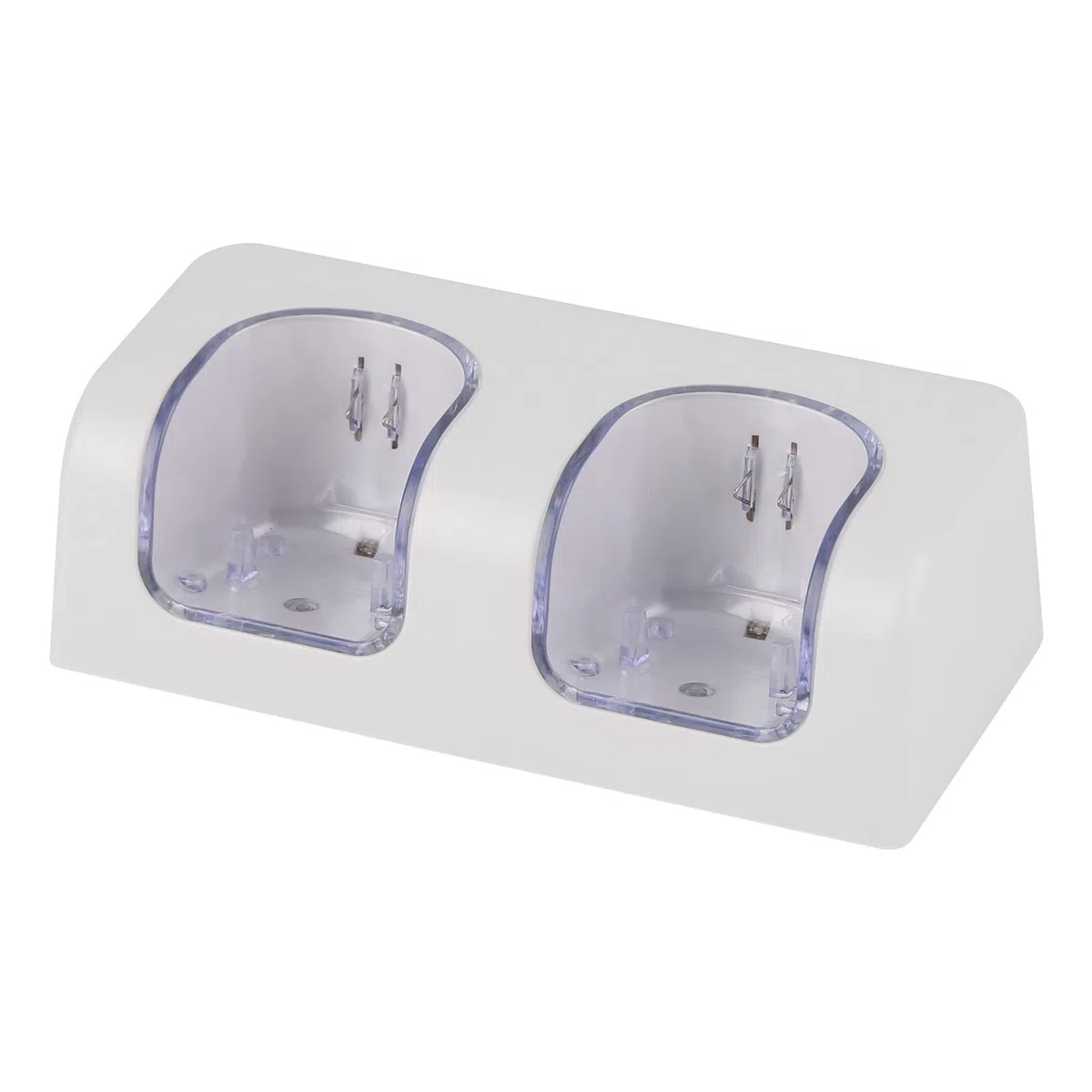 Caricatore per Wii per controller, 2 in 1 Stazione di Ricarica Caricatore Dock con 2 Pack 2800mAh Batteria Ricaricabile Fit per Wii/Wii U Remote Controller