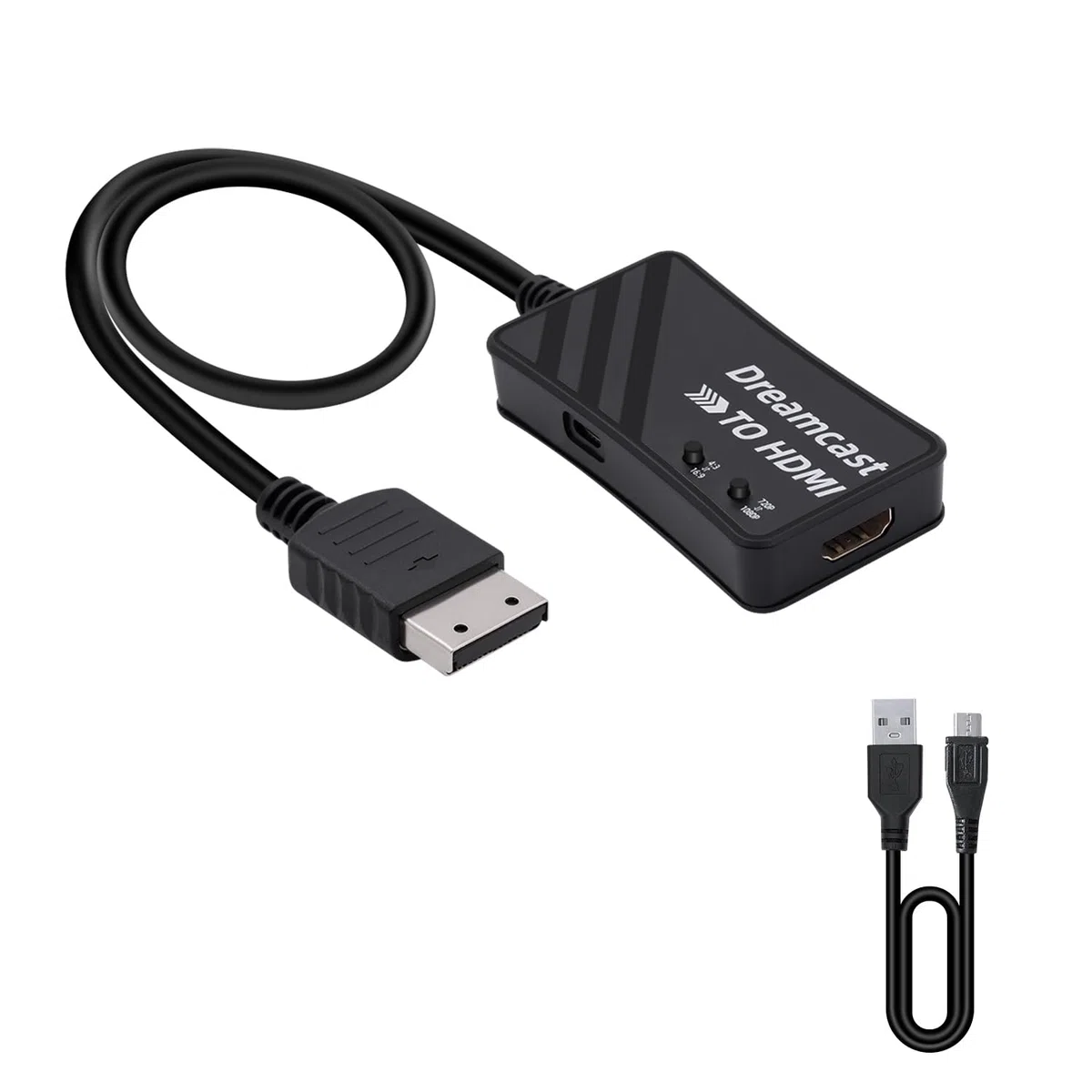 Mcbazel Adattatore HDTV HDMI per Dreamcast, Dreamcast a HDMI Adattatore Convertitore Supporto Del Rapporto Schermo 4:3/16:9, Risoluzione 720p o 1080p