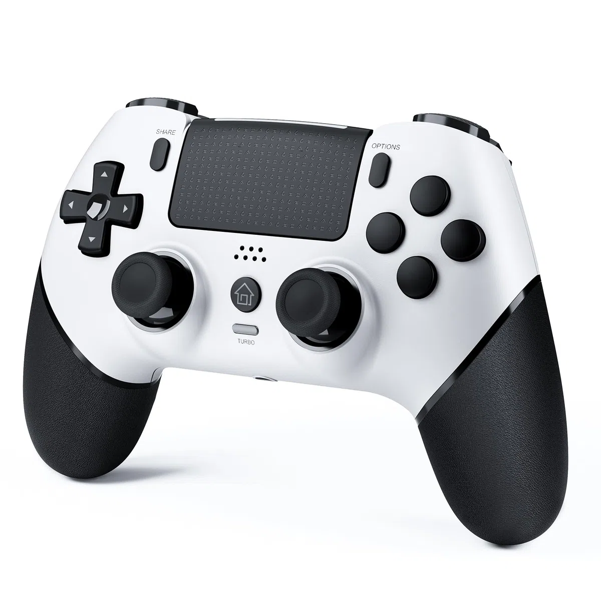 CHEREEKI Controller per PS4 Hall Joystick, Wireless Gamepad Compatibile con PS-4/Slim/Pro, Grande Batteria da 1000mAh Doppio Vibrazione, Sensori di Movimento, Touch Pad, Jack per Cuffie Stereo, Bianco