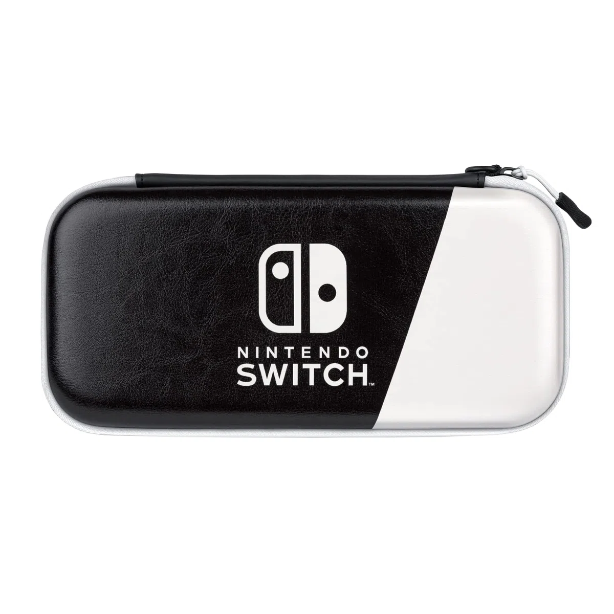 PDP Gaming Slim Deluxe Travel Case with Built-in Console Stand & Removeable Wrist Strap Black & White - Nintendo Switch