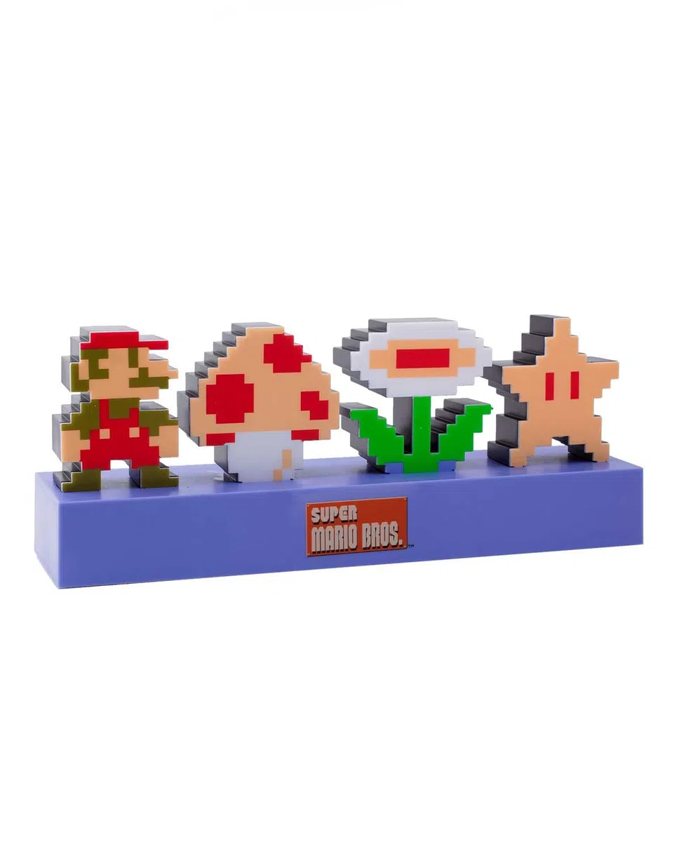 Paladone Super Mario Bros Icons Light, Decorative Light Up Figure