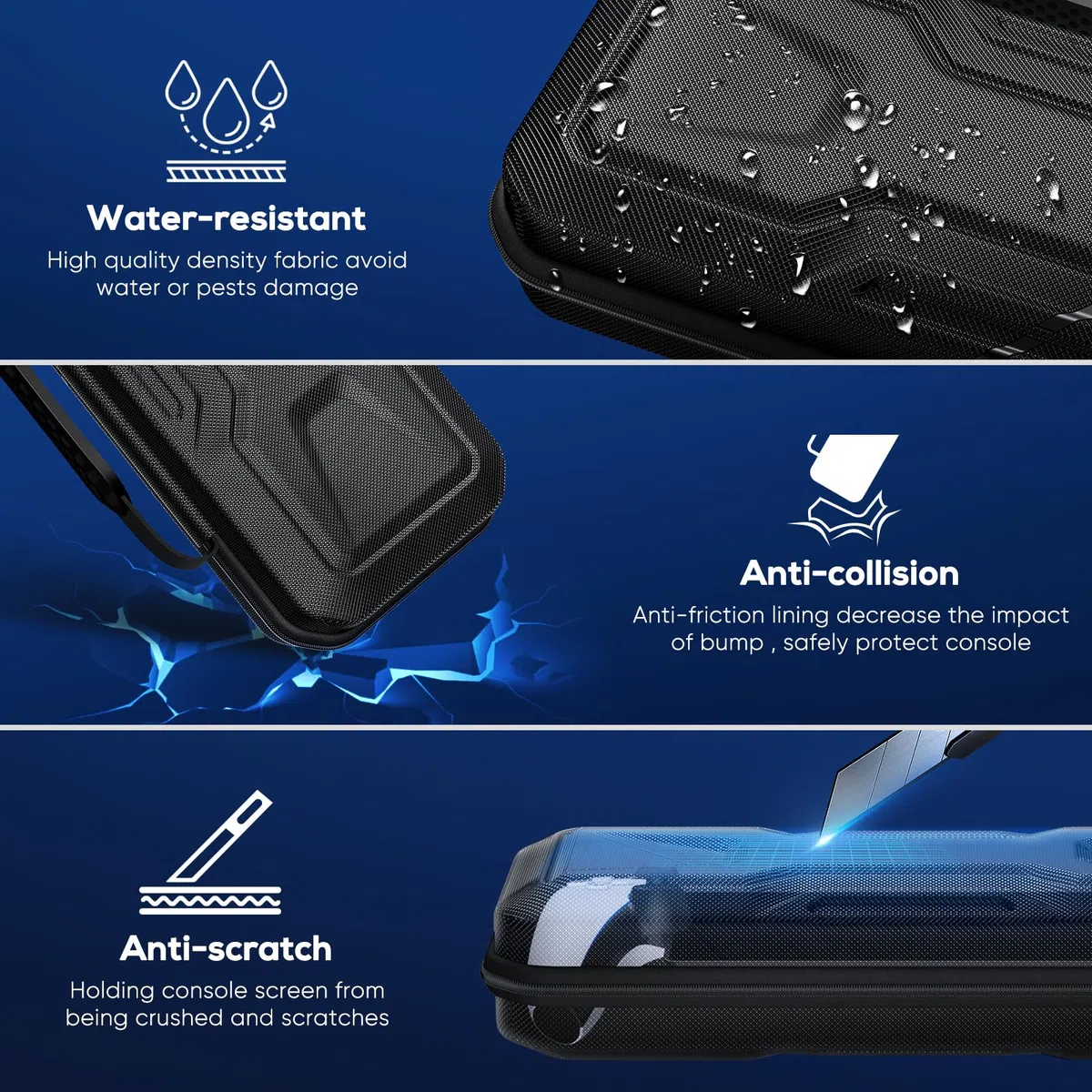 FYOUNG Custodia da trasporto per PlayStation Portal, custodia protettiva rigida portatile da viaggio, custodia protettiva completa, accessori per PlayStation Portal Remote Player