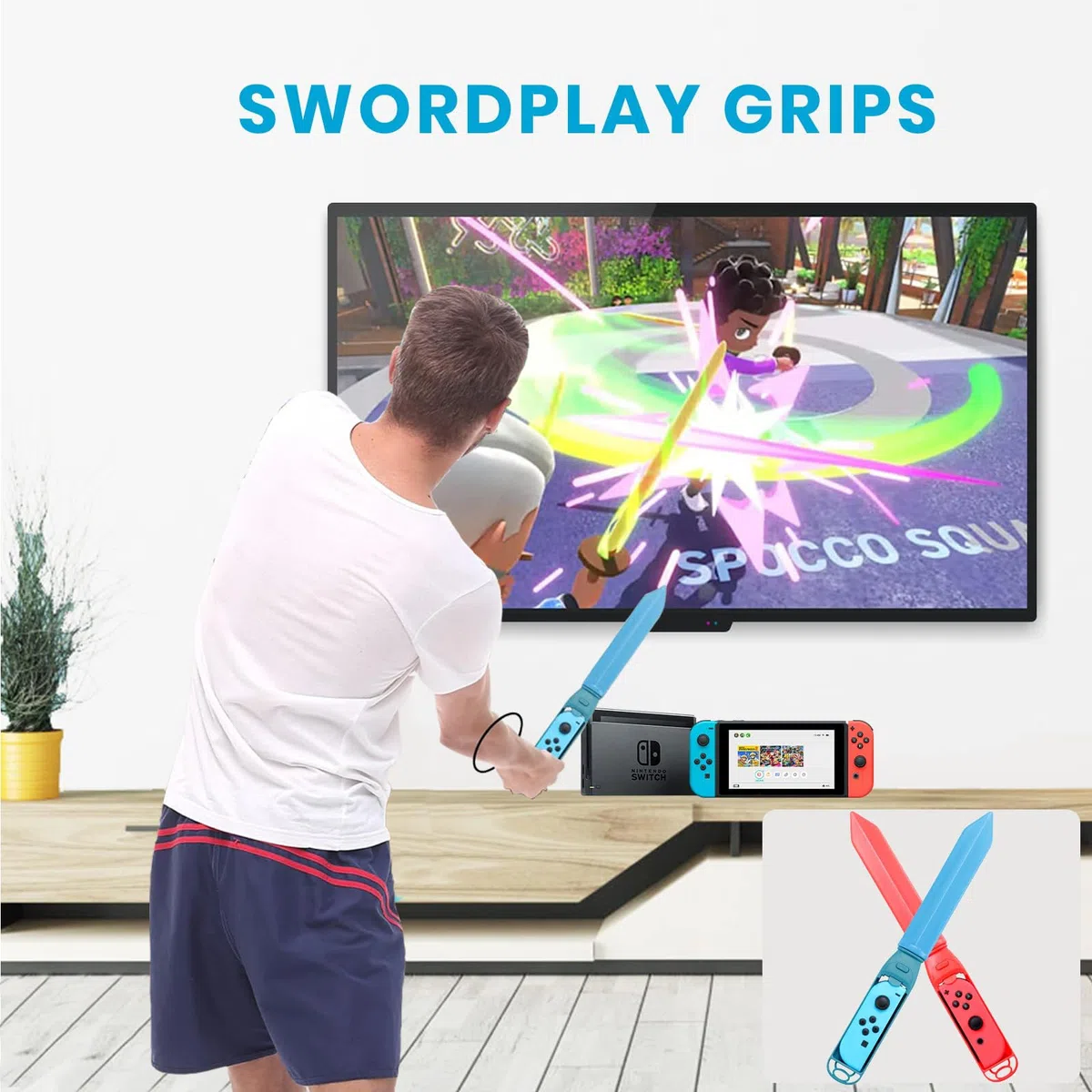2025 Accessori Switch Sports, Kit di Accessori per Nintendo Switch Sports Gioco, Switch Sports Pack Bundle di Accessori per Giochi Sportivi OLED per Nintendo Switch