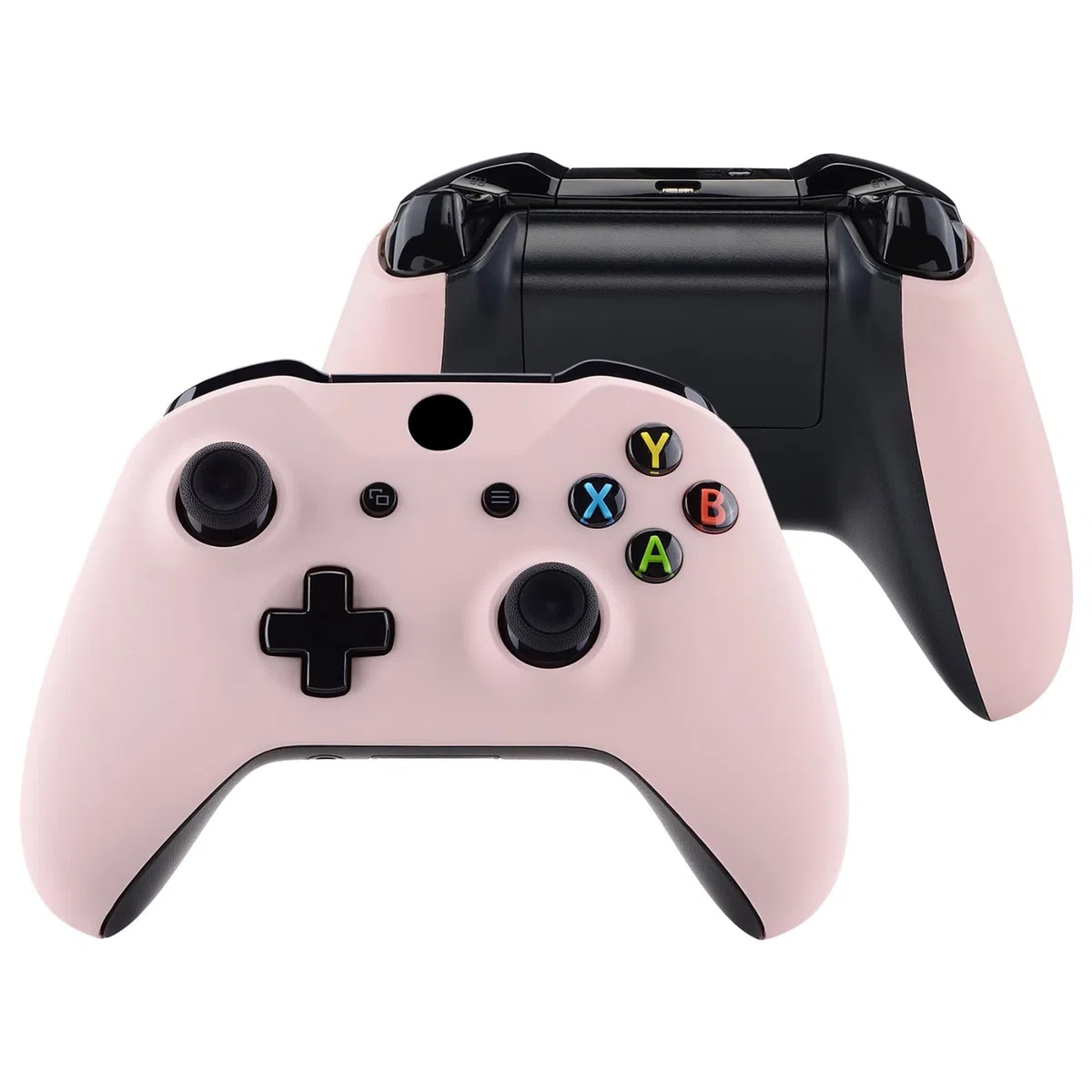 eXtremeRate Cover Grip per Xbox One S X Controller Model 1708,Custodia Frontale Case Scocca Copertura Impugnatura Shell Ricambio per Xbox One S X Joystick-Rosa