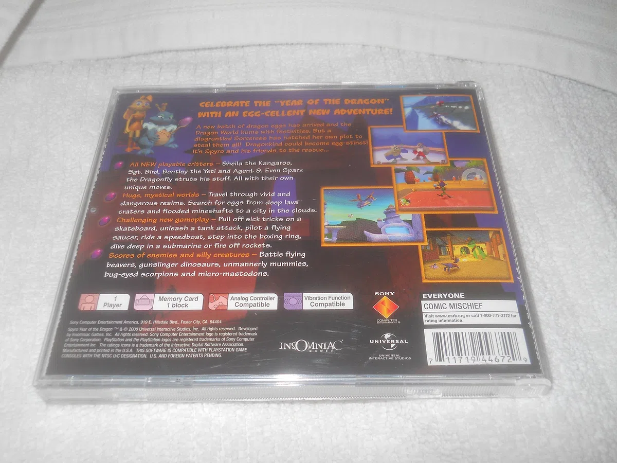 Spyro: Year of the Dragon (PS)