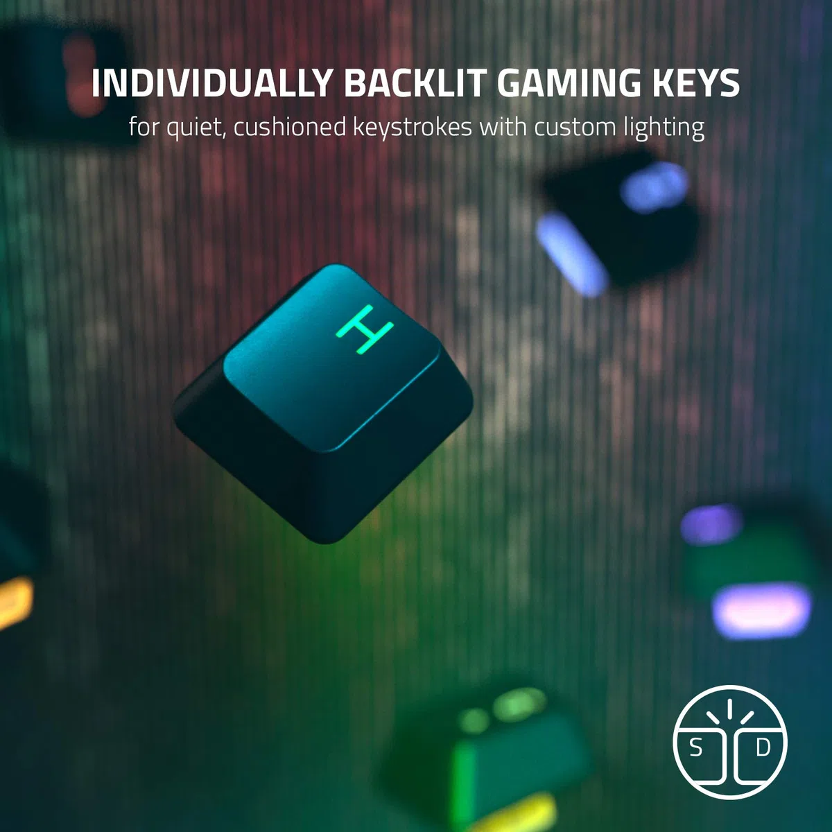 Razer Cynosa V2 - Tastiera da Gioco a Membrana (Tastiera con Tasti soft spring-loaded, Tasti Multimediali, Gestione dei cavi, Programmabile, Illuminazione RGB) QWERTY Tastiera Italiana | Nero
