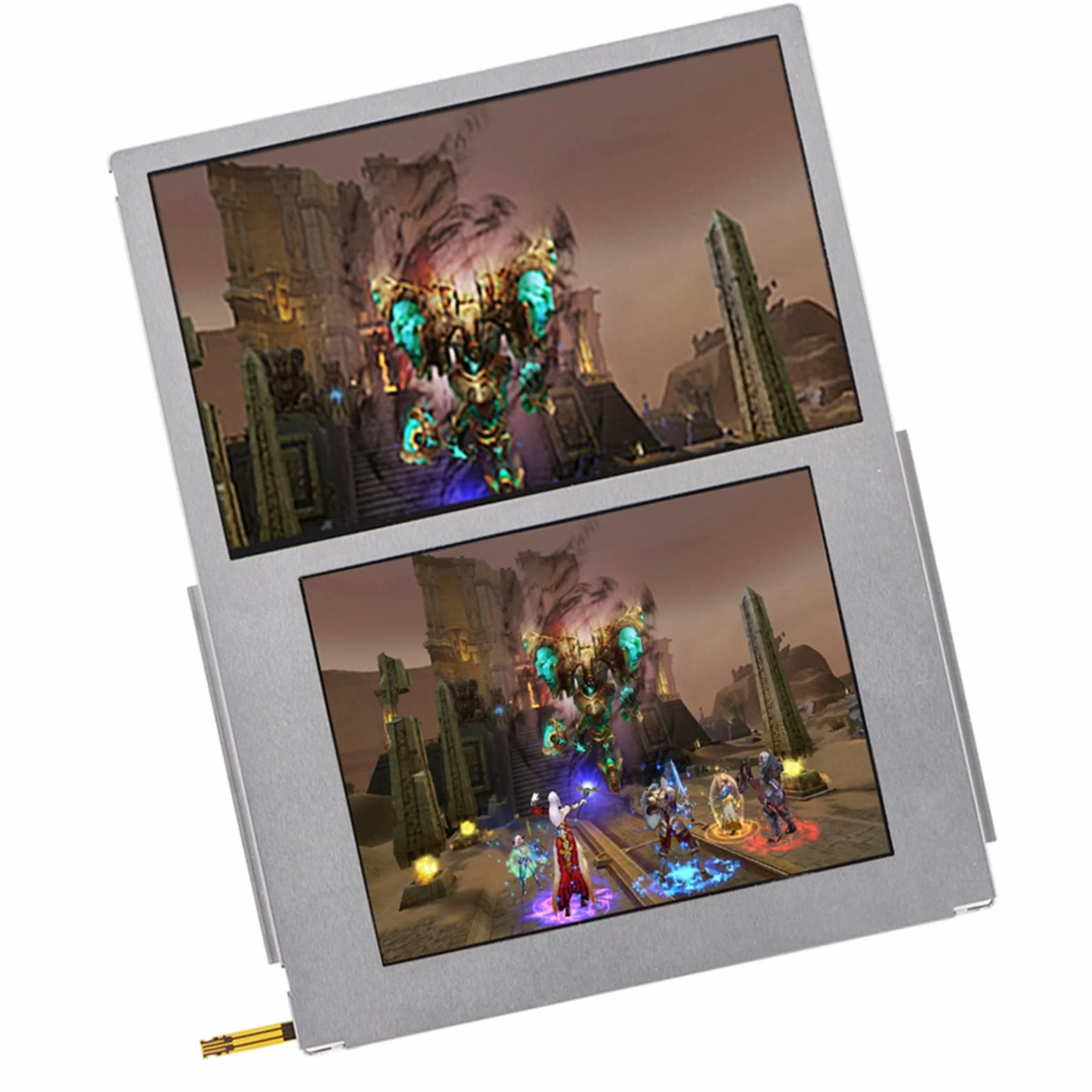 Sostituzione dello Schermo 2Ds Vetro 2Ds, N Parte di Riparazione dello Schermo del Display LCD Superiore Inferiore di Ricambio per 2Ds
