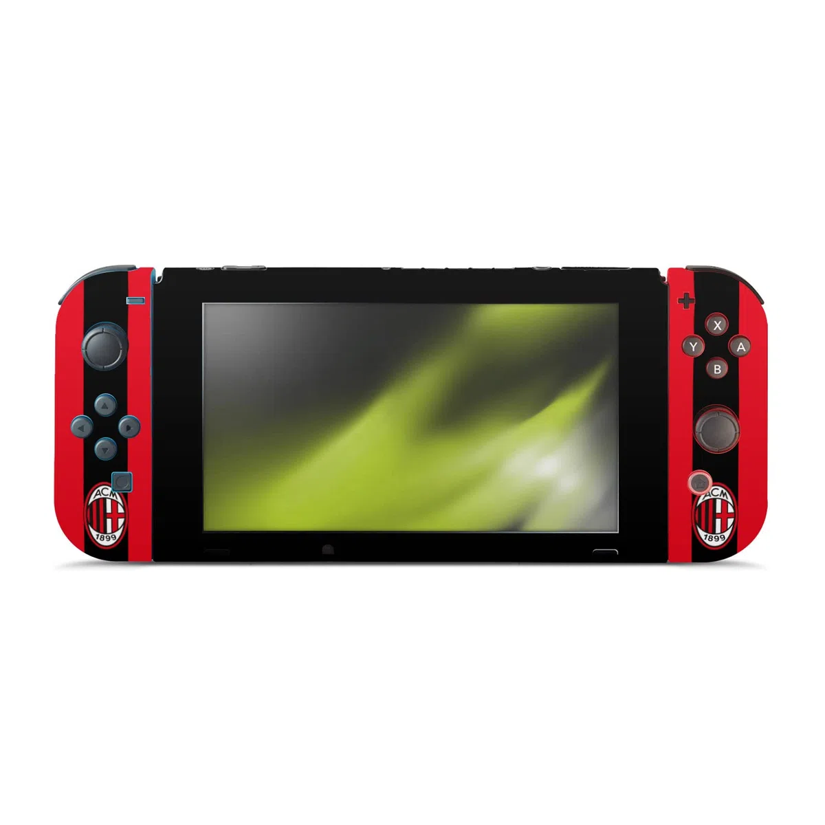Head Case Designs Licenza Ufficiale AC Milan Home 2021/22 Kit Crest Vinile Sticker Gaming Pelle Adesivo Compatibile con Nintendo Switch Console & Dock & Joy-con Controller Bundle